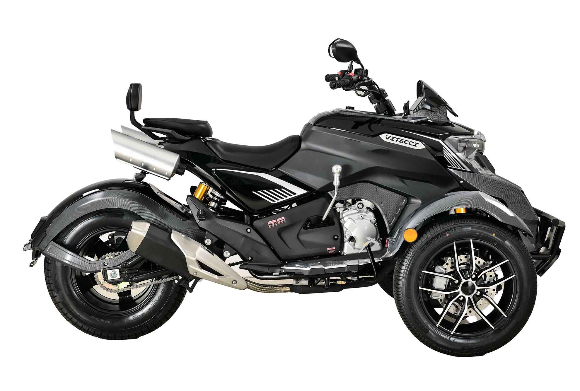 Vitacci X300 Super Trike in Midnight Black, side view