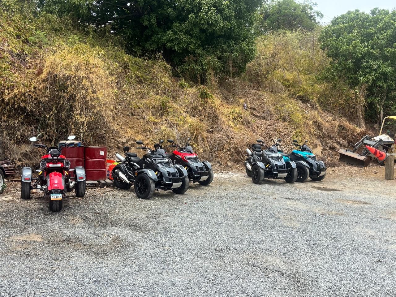 The Trikes & Tings VI fleet of colorful Super Trikes