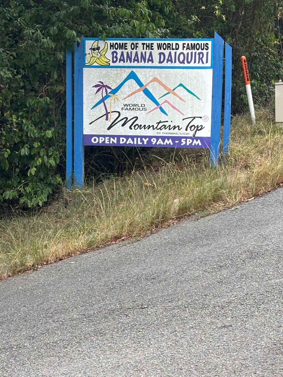 Mountain Top — home of the world-famous banana daiquiri
