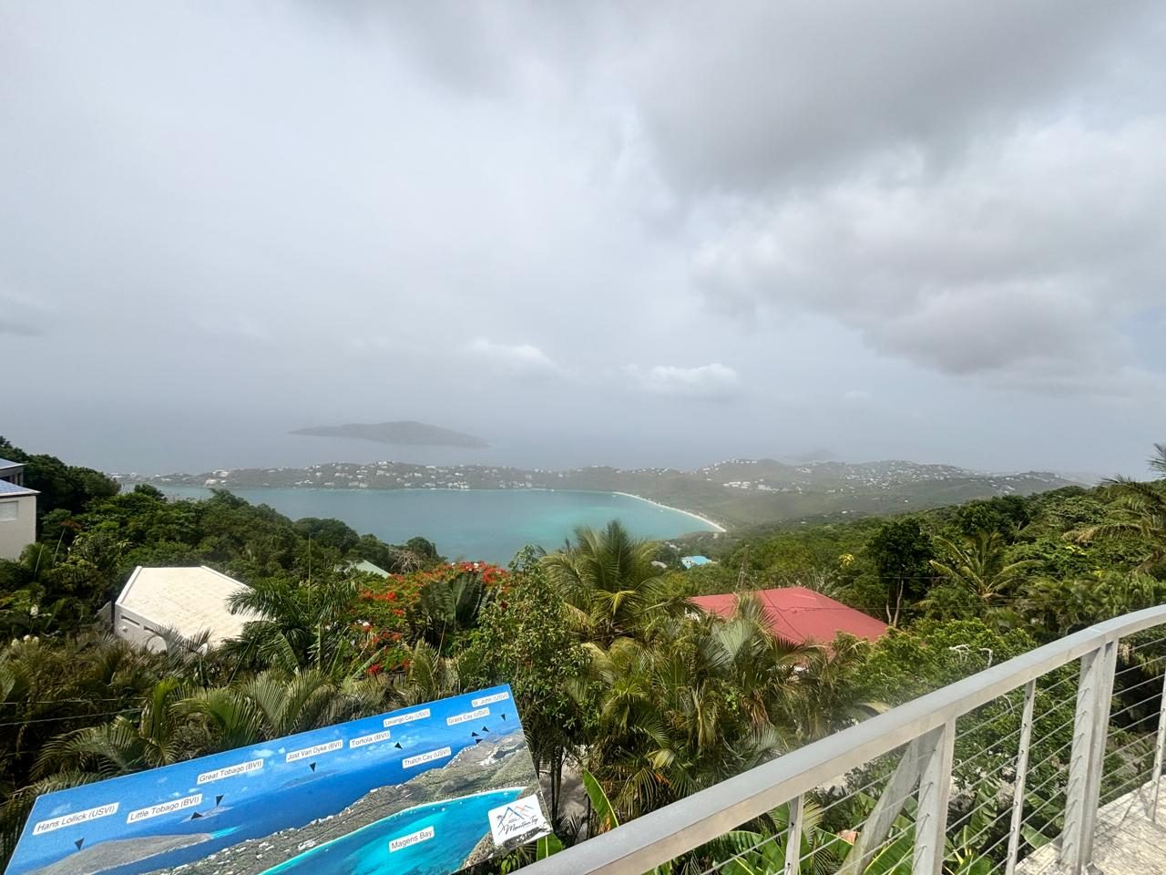 The view toward Magens Bay from Mountain Top
